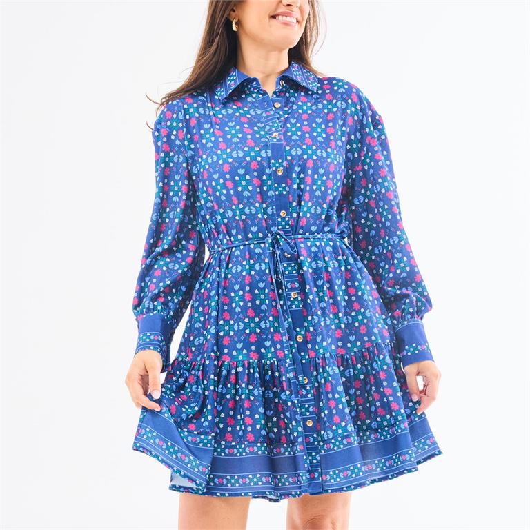 Mary Square- Dress Maya Take-Two Navy