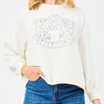 Mary Square Millie AU Rhinestone Sweatshirt