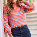 Mary Square Annabelle Sweater In Pink