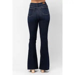 Judy Blue High Waisted Raw Hem Flare