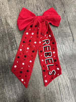Custom School Beaded Bows