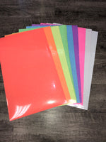 Siser Neon & White Glitter HTV- 5ft