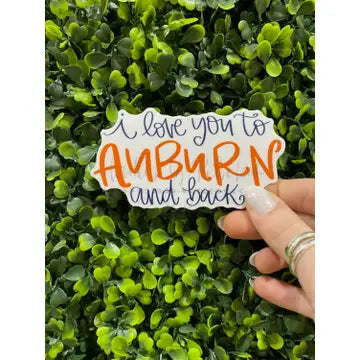Doodles By Rebekah- To Auburn and Back Sticker