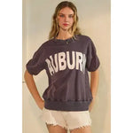 Oddi- Acid Washed Short Sleeve Sweatshirt