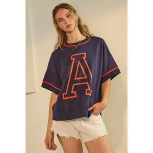 Oddi Navy Oversized Game Day Short-Sleeve
