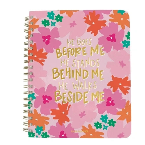Mary Square- Planner 2024 He Goes Before Me