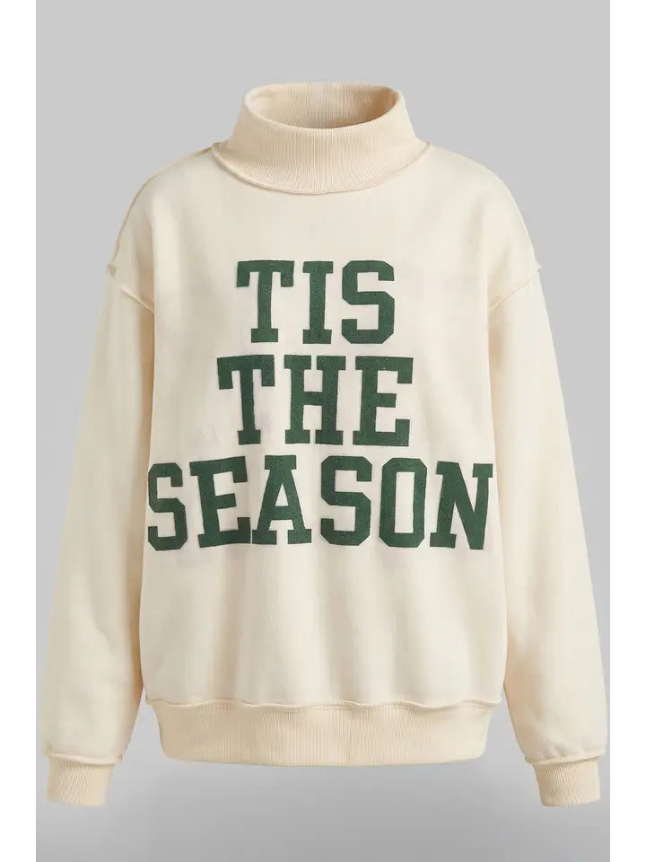 HOLLYJOLLY | Reversible Mock-Neck Sweatshirt