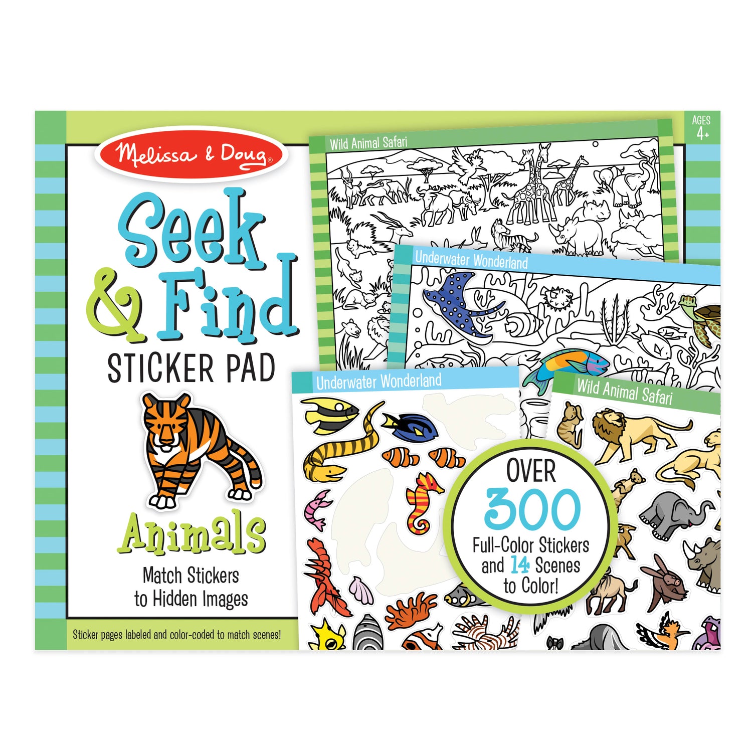 Melissa & Doug- Seek & Find Sticker Pad- Animal