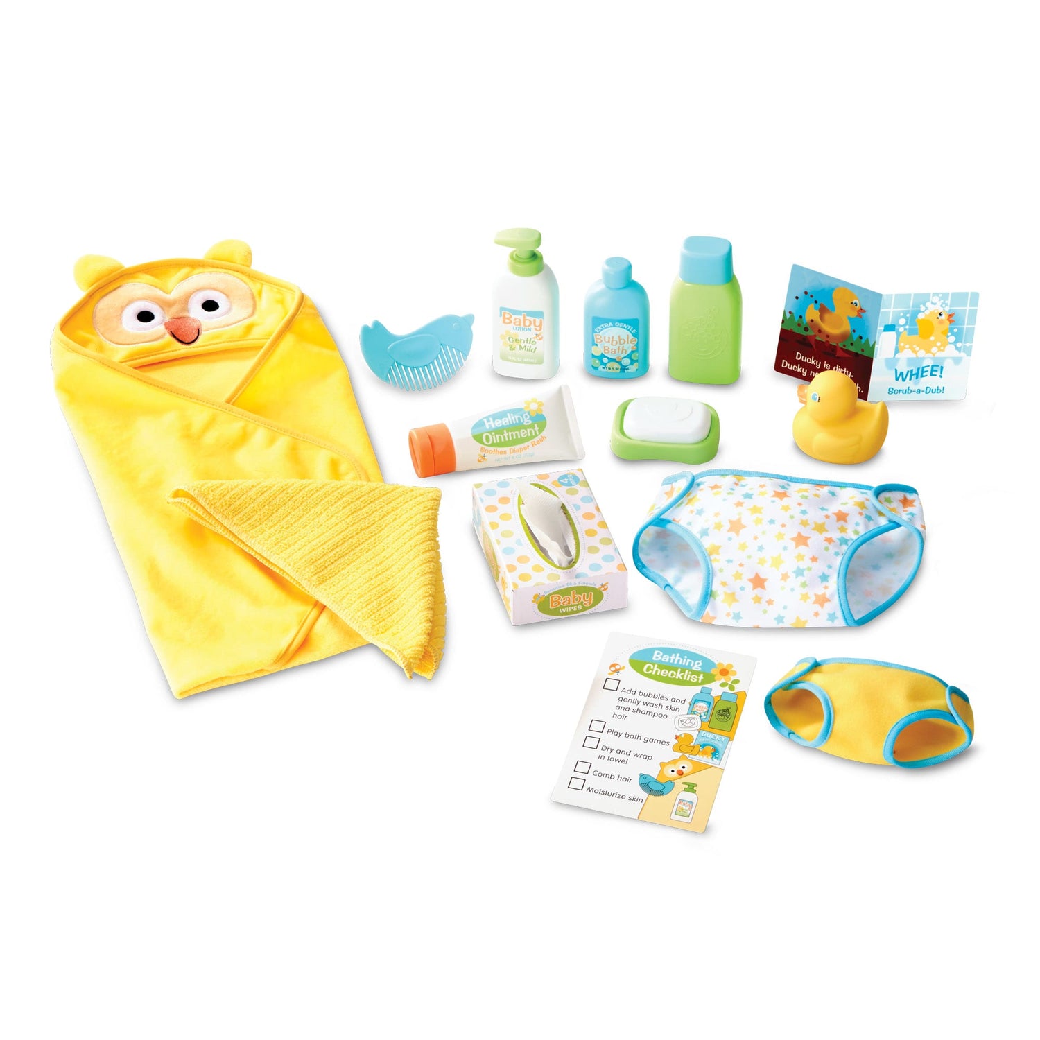 Melissa & Doug- Mine to Love Changing & Bathtime Play Set