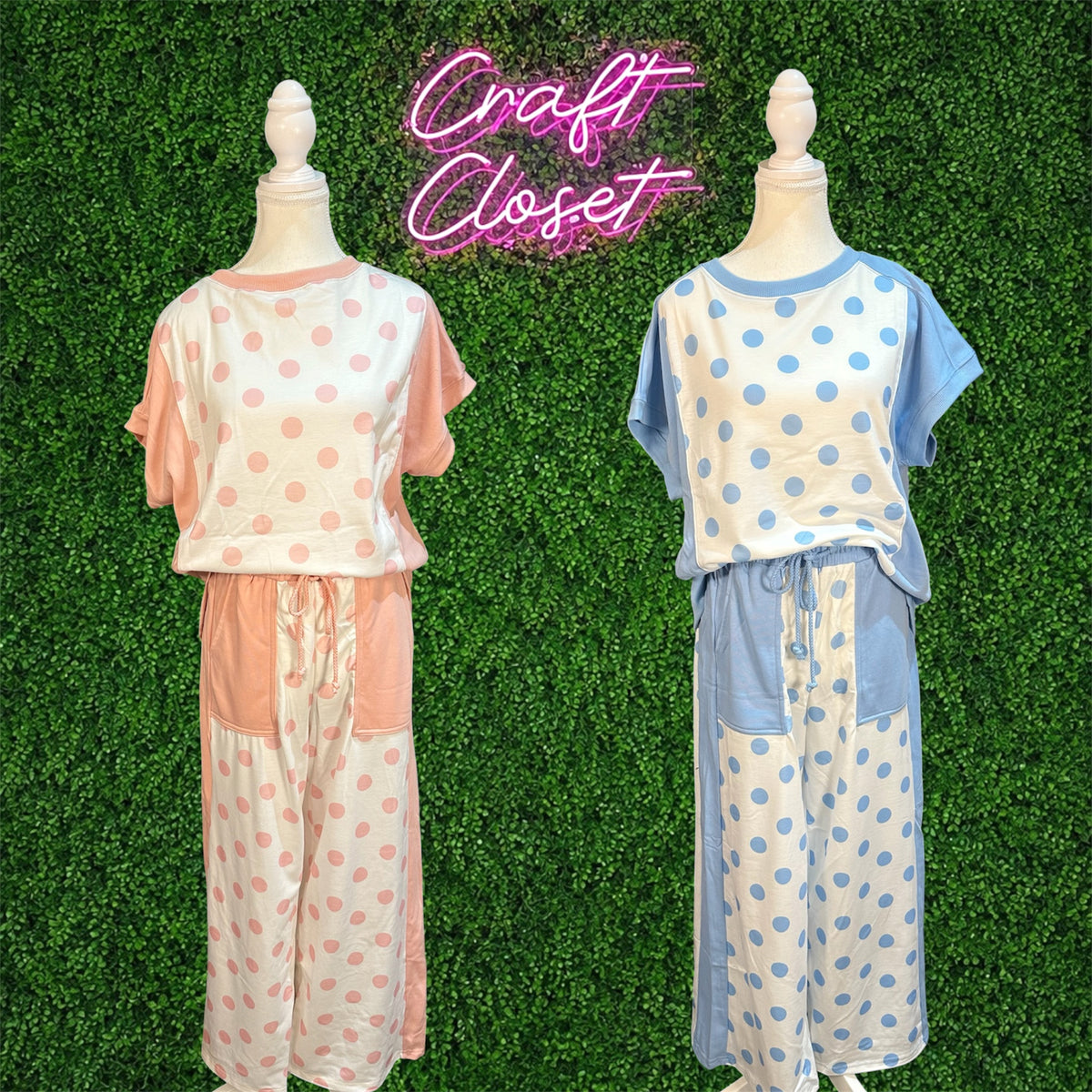 Barefoot Polka Dot Pant Set