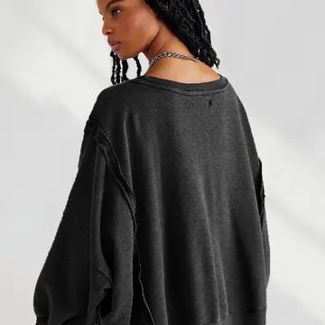 Lily Clothing- Women Oversized Loose Fit Long Sleeve Jumper