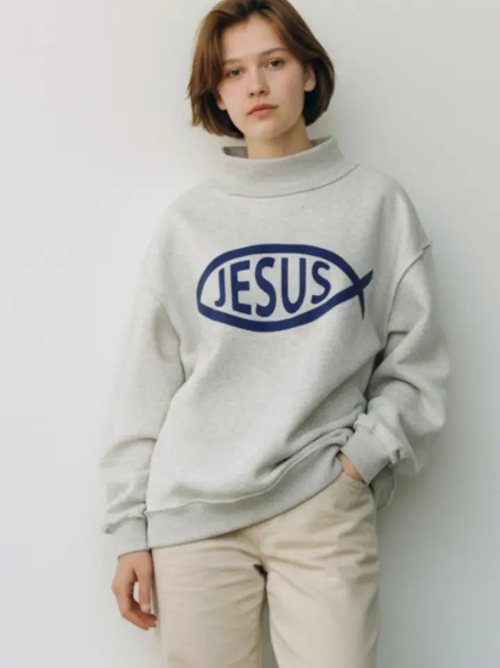 Bucketlist- FISH 'jesus & Child of God' Reversible Sweatshirt