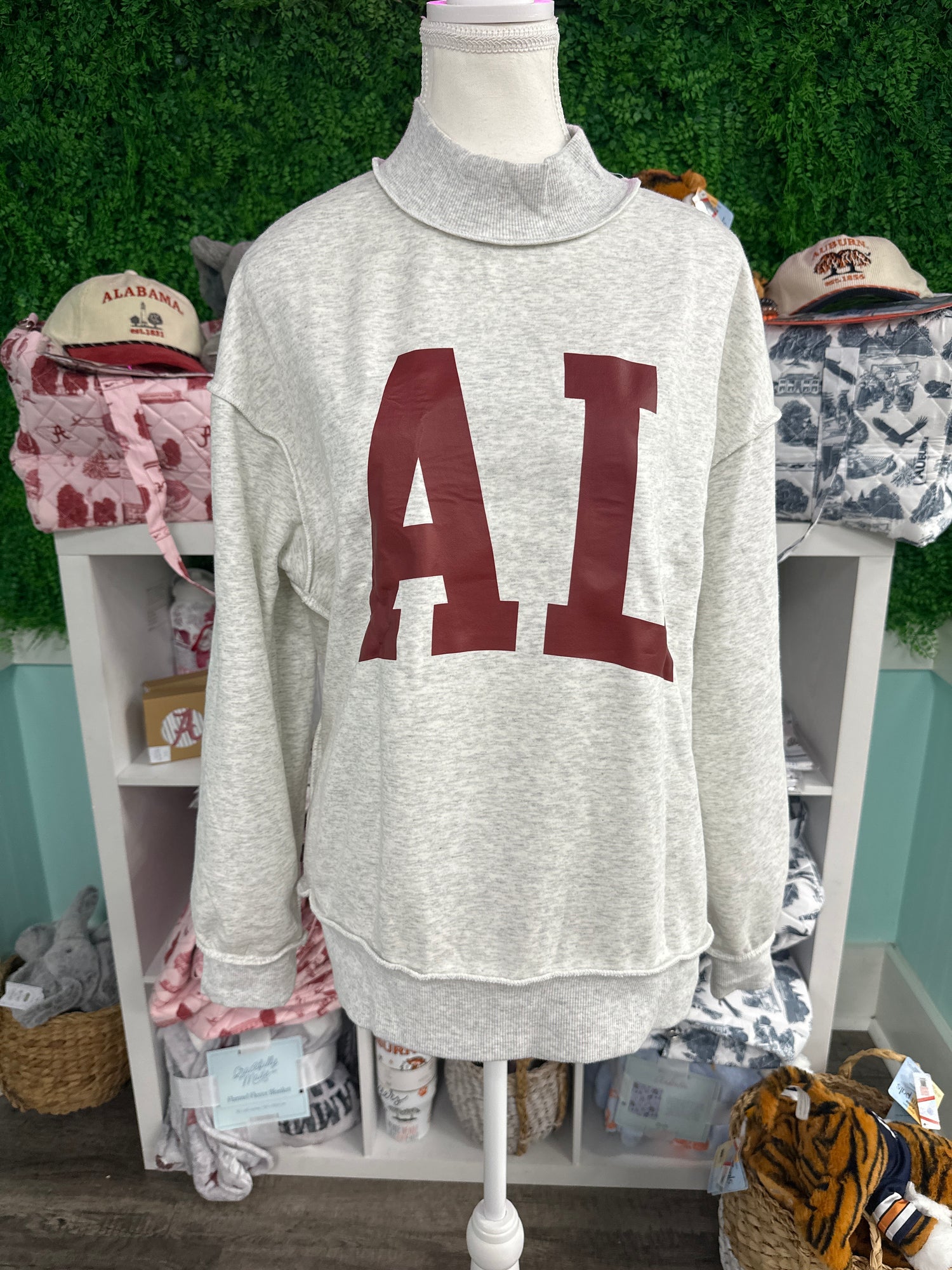 BAMA/AL Reversible Mock Neck Sweatshirt