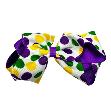 Mardi Gras Bow with Clip