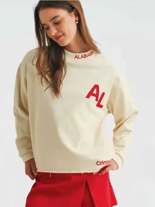Crimson Tide Print Pullover Sweater