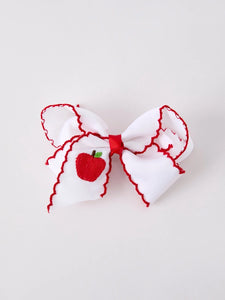Back To School Apple Hair Clip