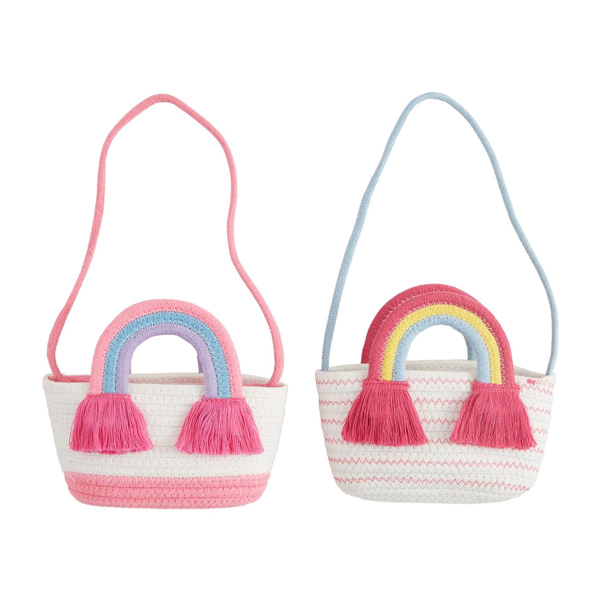 Mudpie Rainbow Cotton Rope Purse 