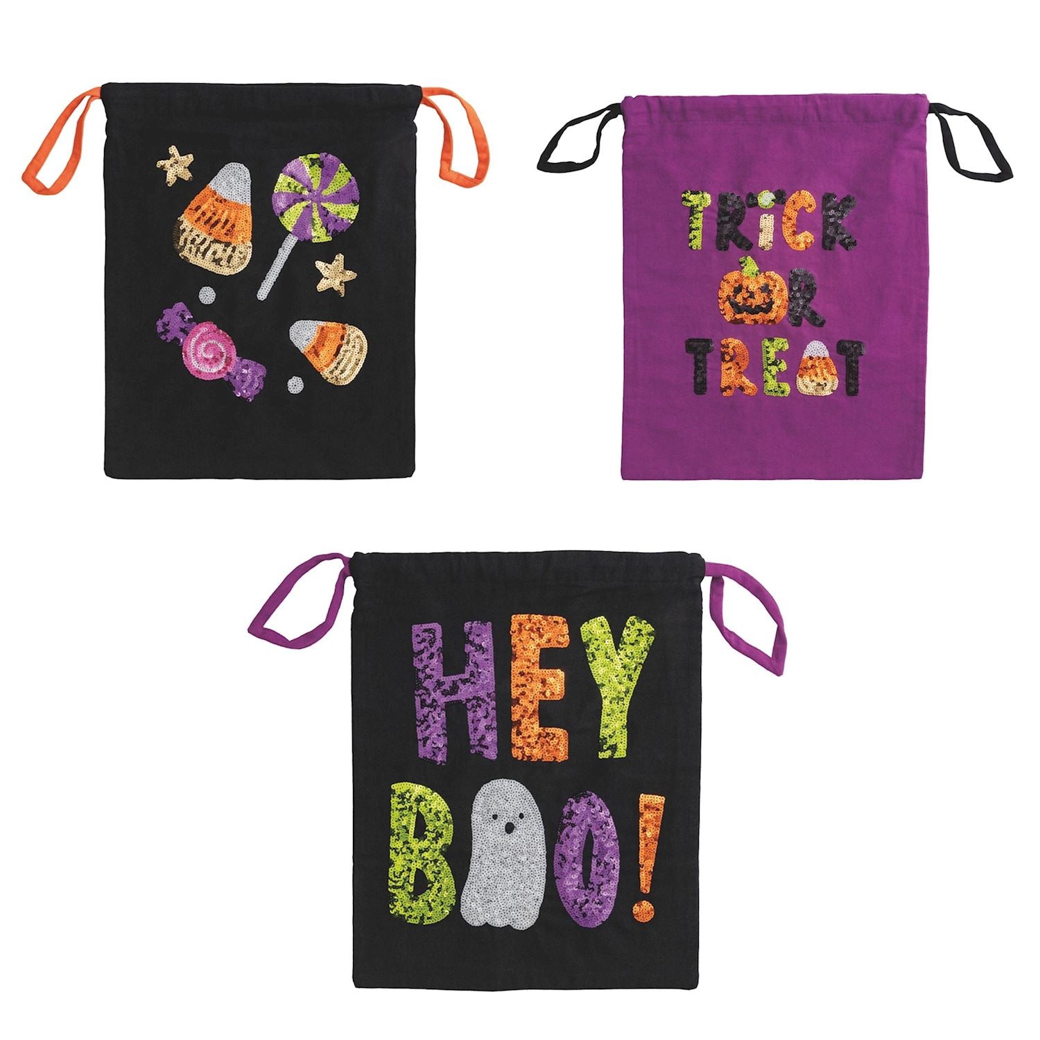 Mudpie- Sequin Halloween Treat Pillowcases 