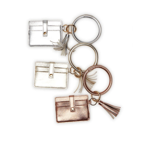 Bangle Keychain Holder with Card Case