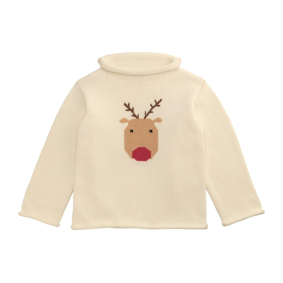 Mudpie- Reindeer Rollneck Sweater 