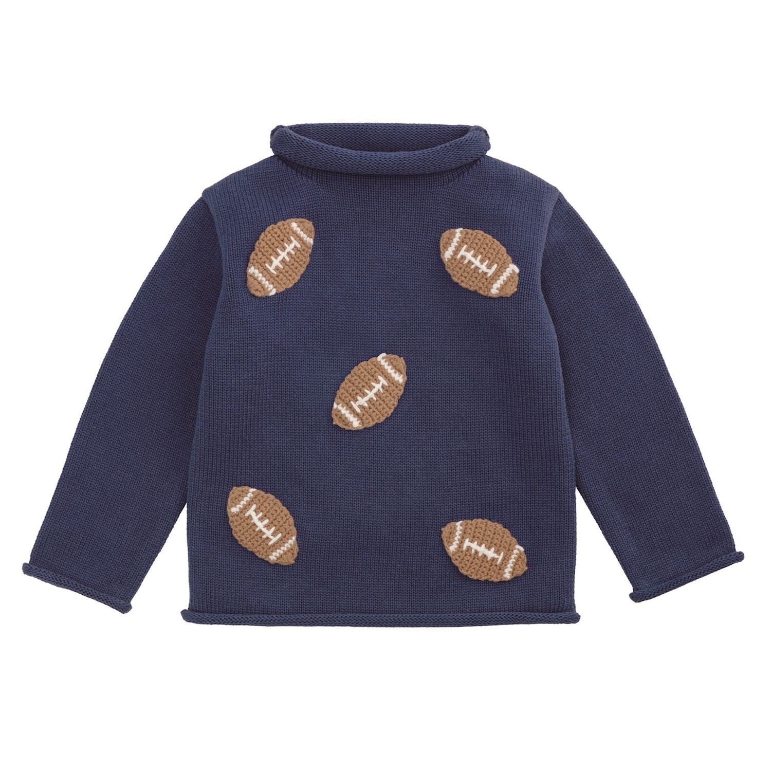 Mudpie- Mini Football Rollneck Sweater 