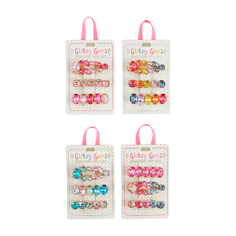 Mudpie- Glitzy Gems Hair Clip Sets #10160190