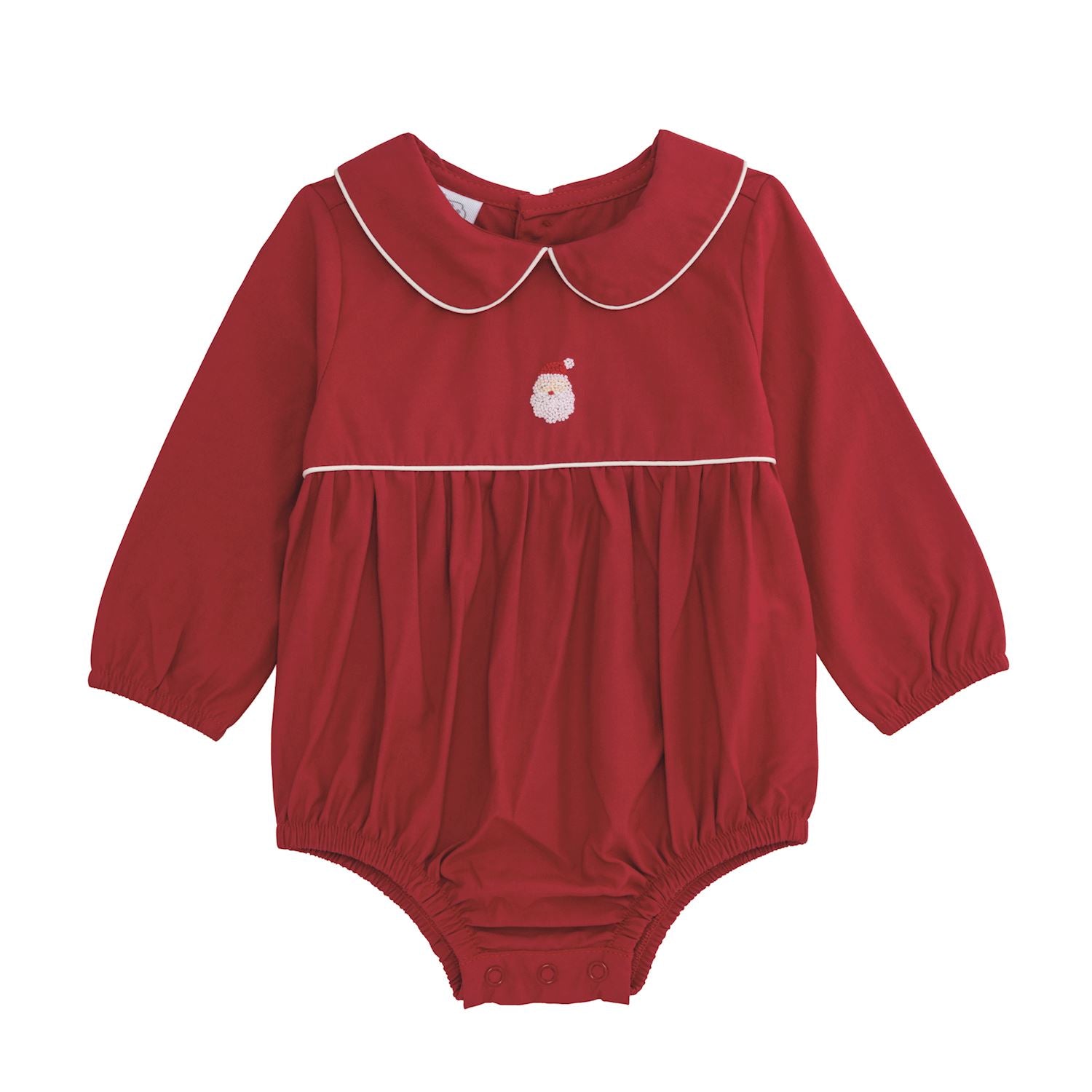 Mudpie- Santa Embroidered Bubble  