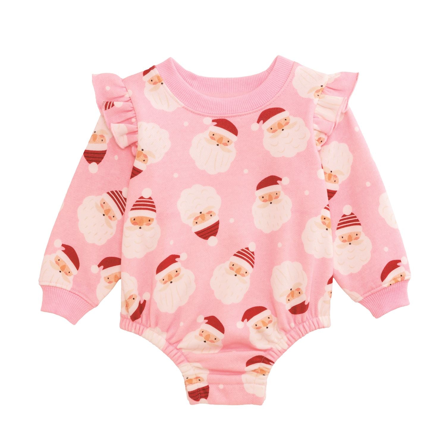 Mudpie- Pink Santa Sweatshirt Bubble #10710177