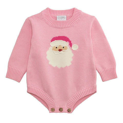 Mudpie- Pink Santa Sweater Bubble #10710182