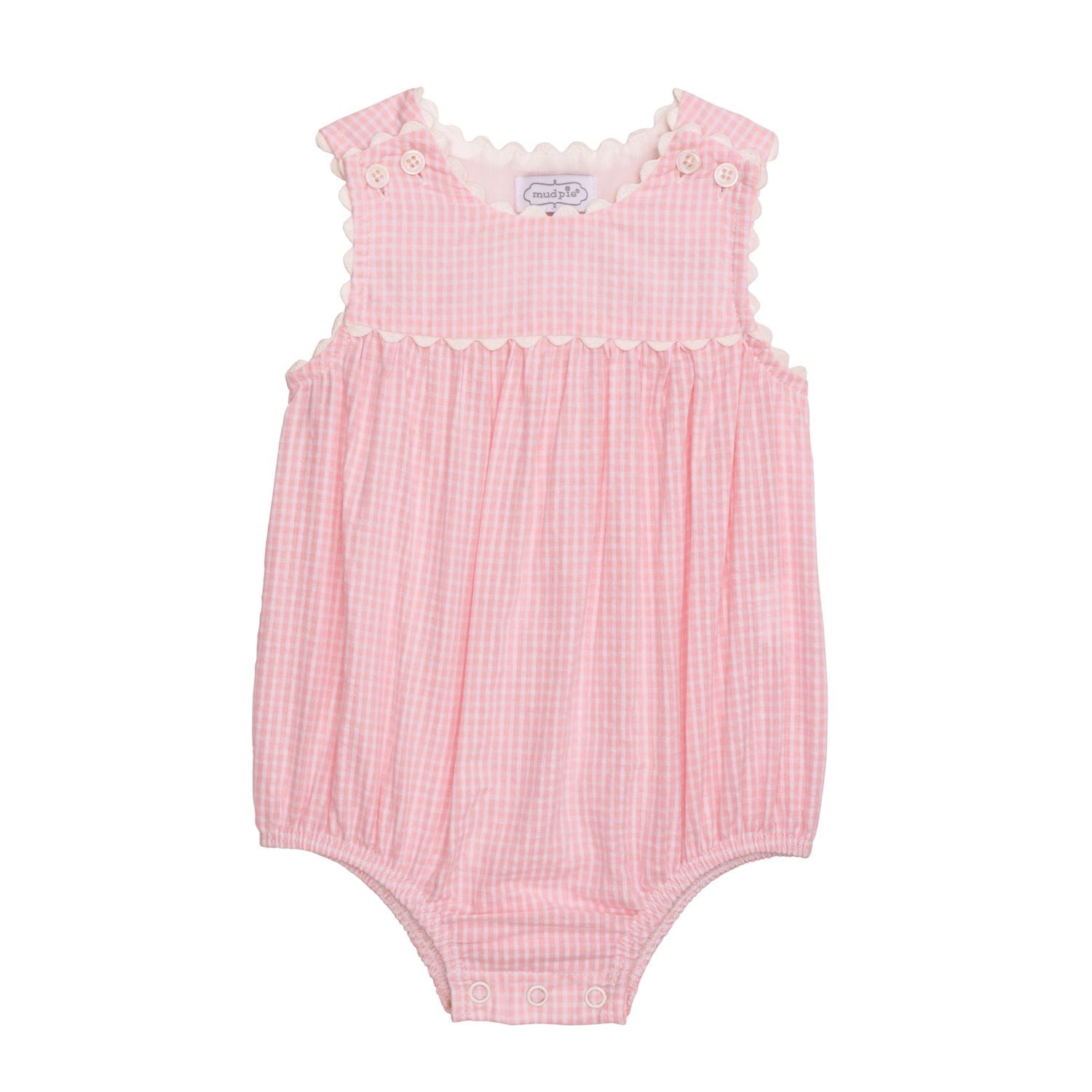 Mudpie Pink Gingham Bubble 