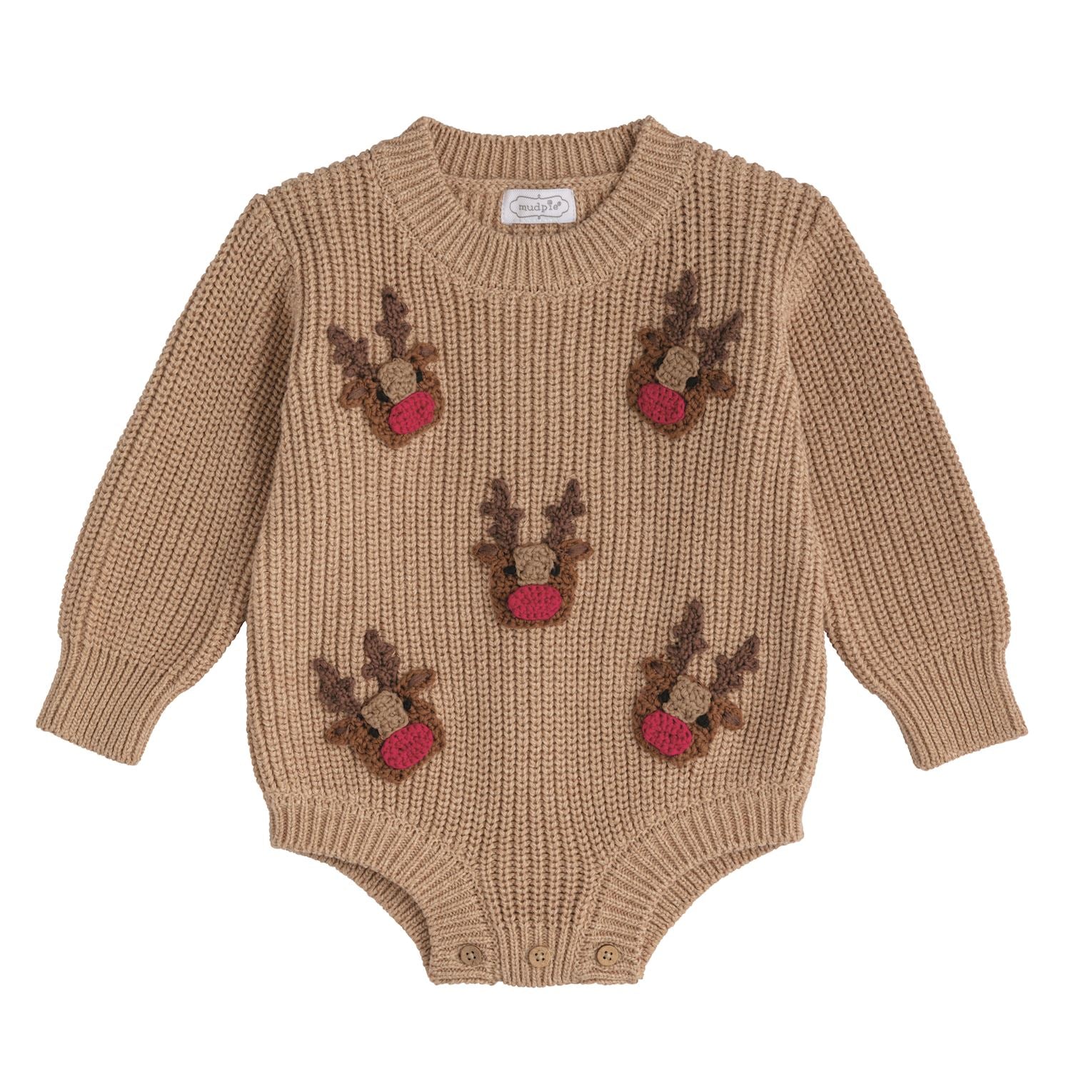 Mudpie- Scattered Reindeer Sweater Bubble 