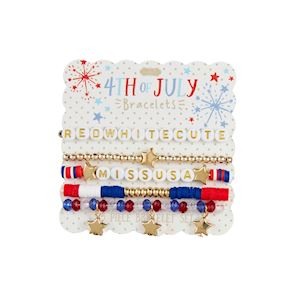 Mudpie- Sassy Fourth Of July Bracelets #10760461