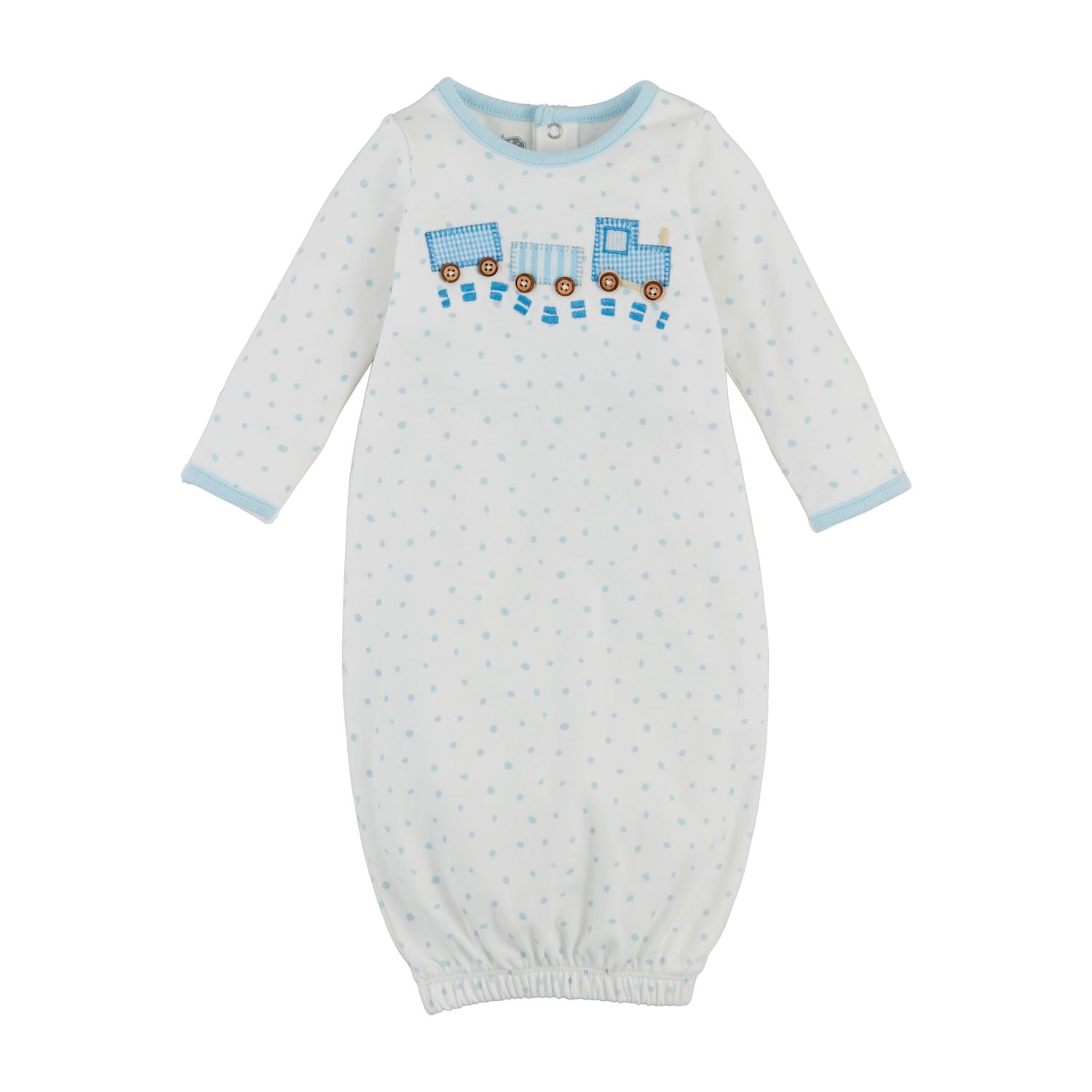 Mudpie- TRAIN Applique GOWN (Newborn) 