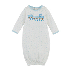 Mudpie- TRAIN Applique GOWN (Newborn) #10800144
