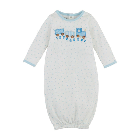 Mudpie- TRAIN Applique GOWN (Newborn) #10800144