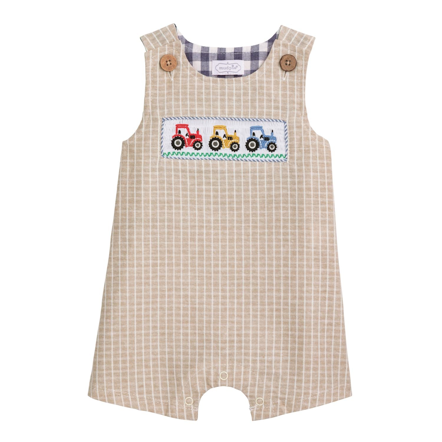 Mudpie Smocked Tractor Jon Jon 