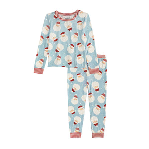 Mudpie- Blue Santa Glow Pj Set  #10860154