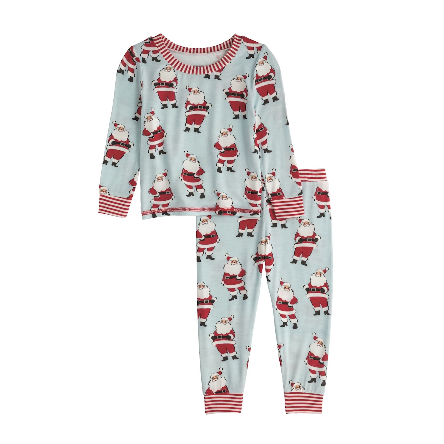 Mudpie- Blue Santa Pj Set 