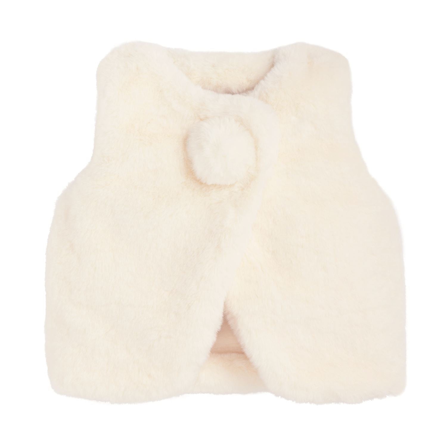 Mudpie- Ivory Fur Vest 