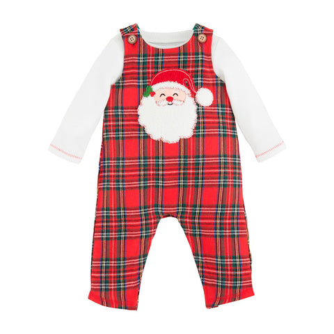 Mudpie- Santa Tartan Longall Set #11370030