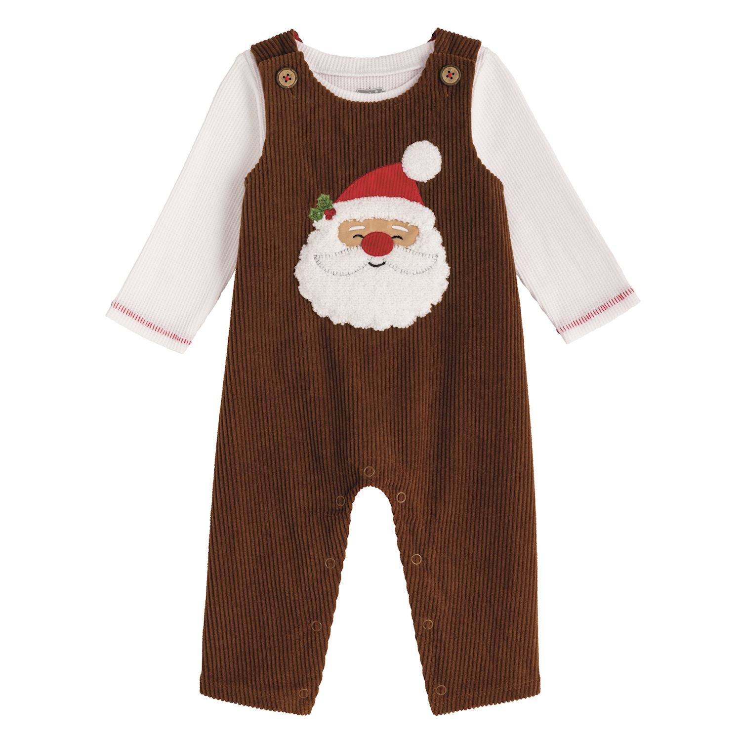 Mudpie- Santa Corduroy Longall Set 