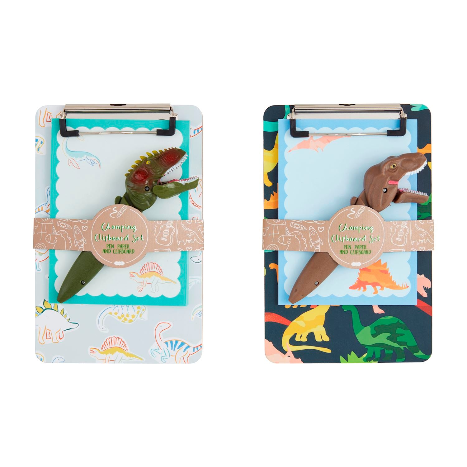 Mudpie- Dino Pen & Clipboard Sets 