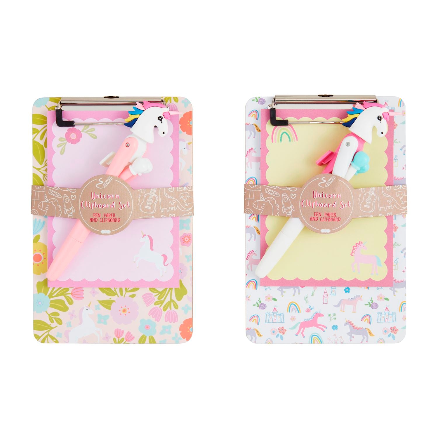 Mudpie- Unicorn Pen & Clipboard Sets 