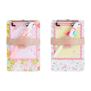 Mudpie- Unicorn Pen & Clipboard Sets #11620102