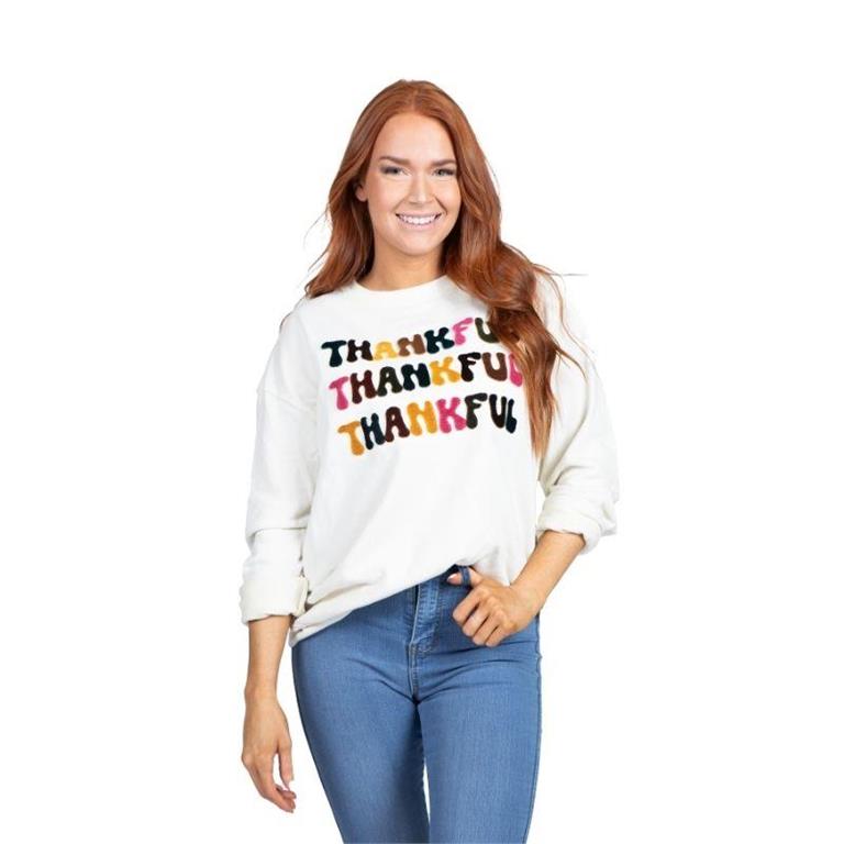 Jane Marie- Thankful Thankful Thankful Sweatshirt