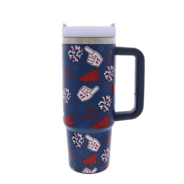 Jane Marie- Game Day 30 Oz. Tumbler With Straw and Handle