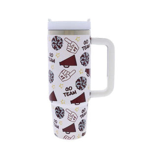 Jane Marie- Game Day 30 Oz. Tumbler With Straw and Handle