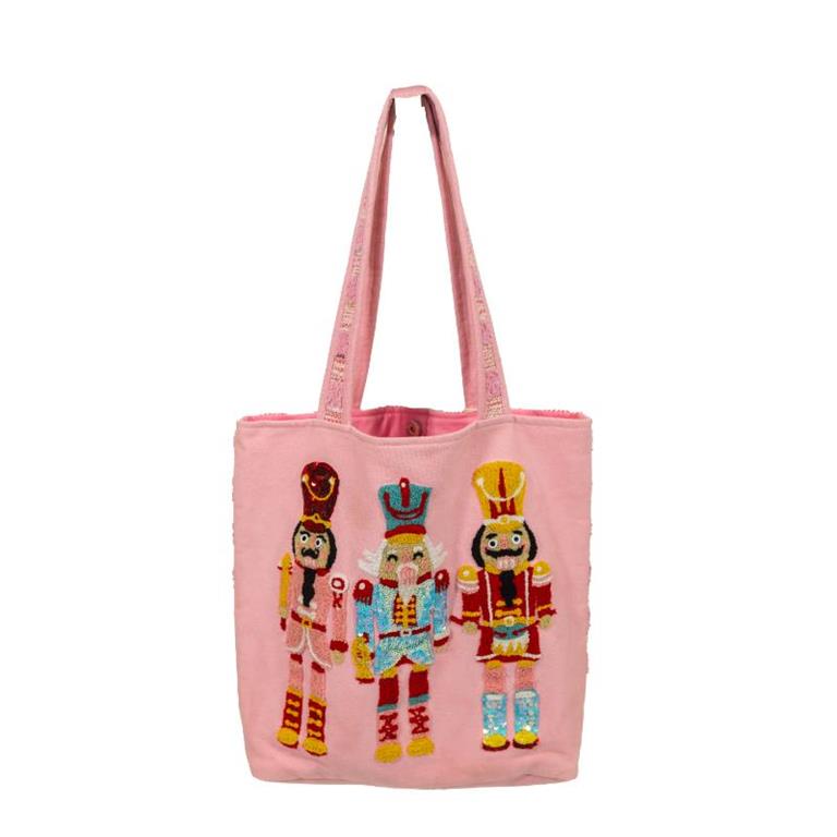 Jane Marie Whimsy Nutcracker Embroidered Tote