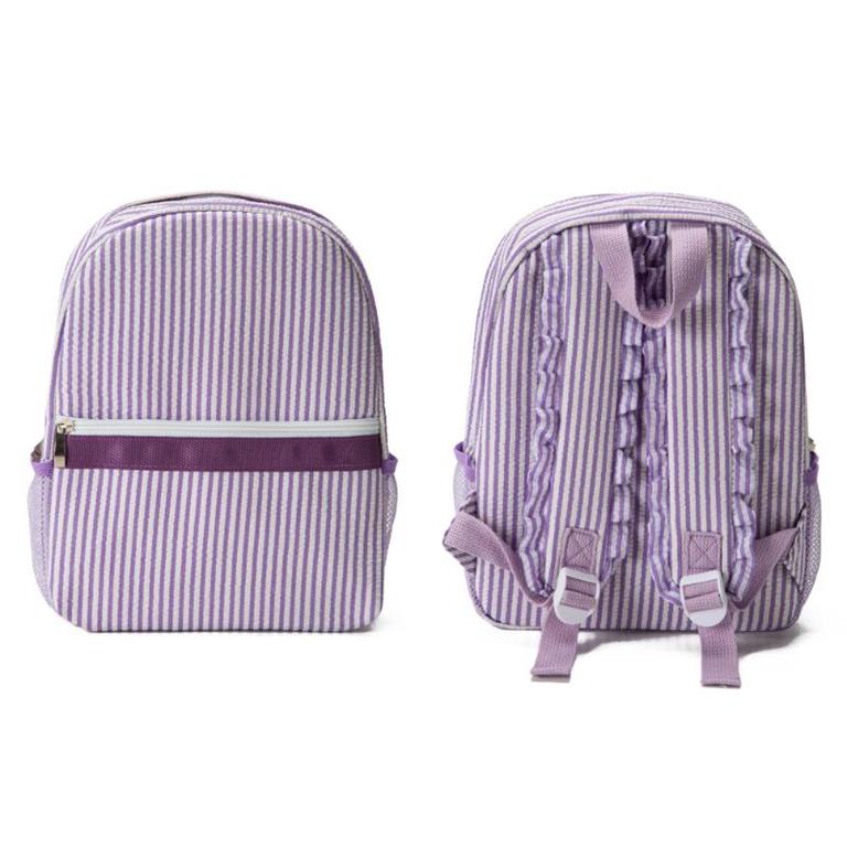 Jane Marie- Kids Seersucker Backpack