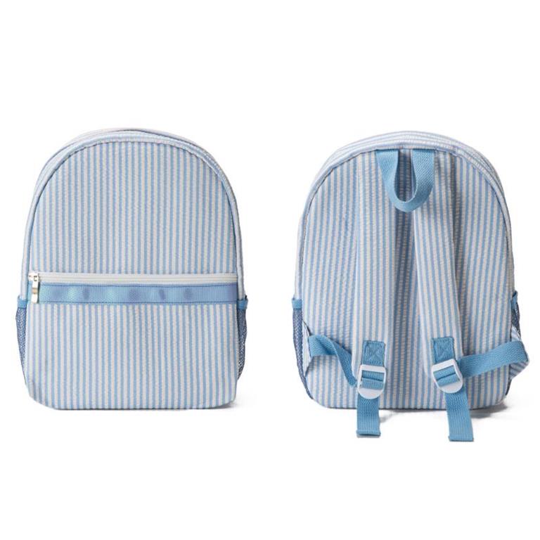 Jane Marie- Kids Seersucker Backpack